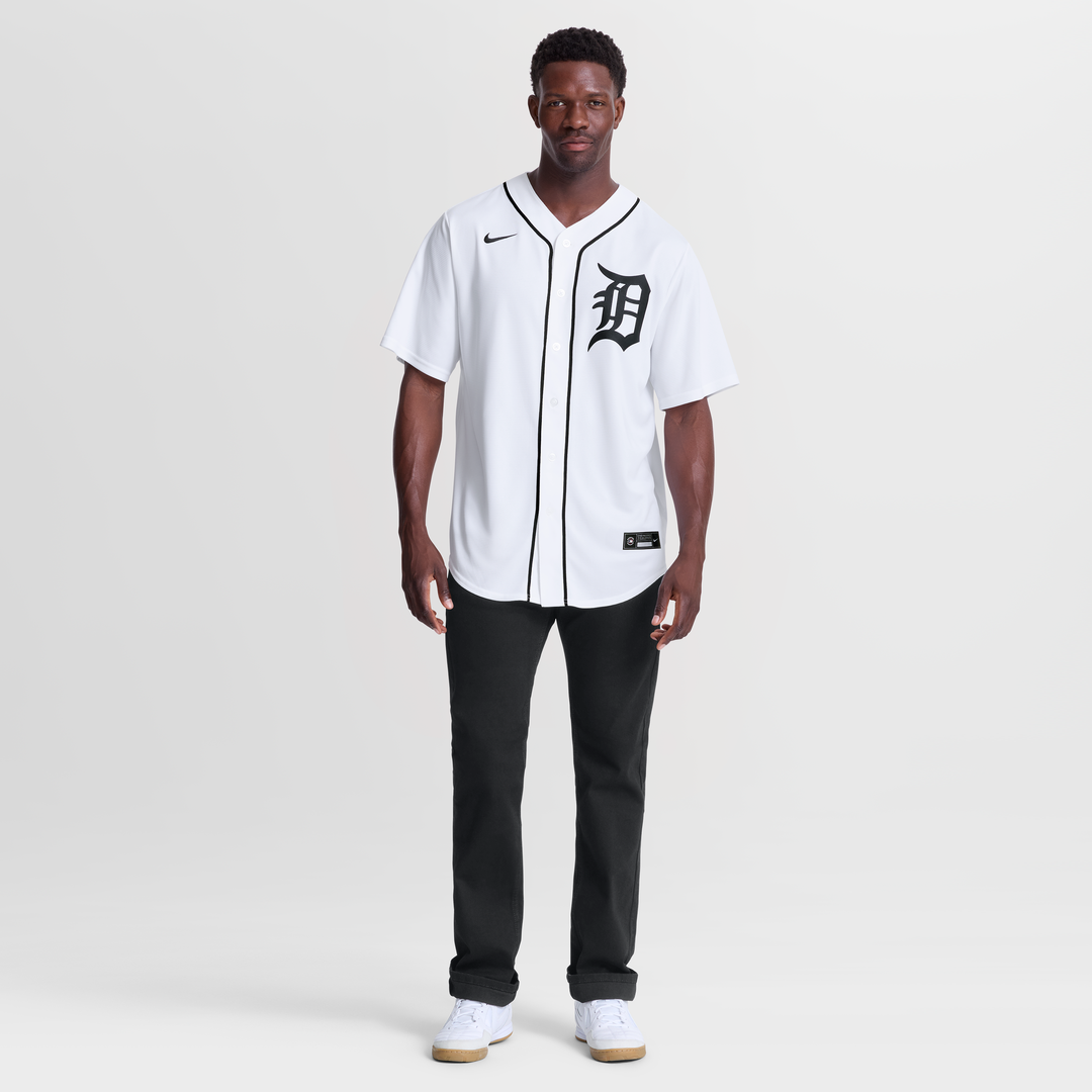 Detroit Tigers Max Clark White Home Replica Baseball Jersey | MLB Baseball Jersey