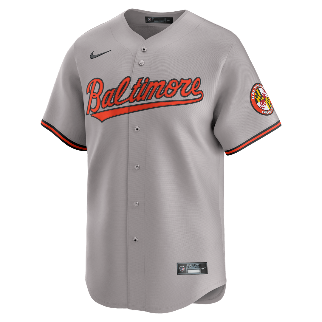 Baltimore Orioles Gray Road Limited Baseball Jersey | MLB Baseball Jersey
