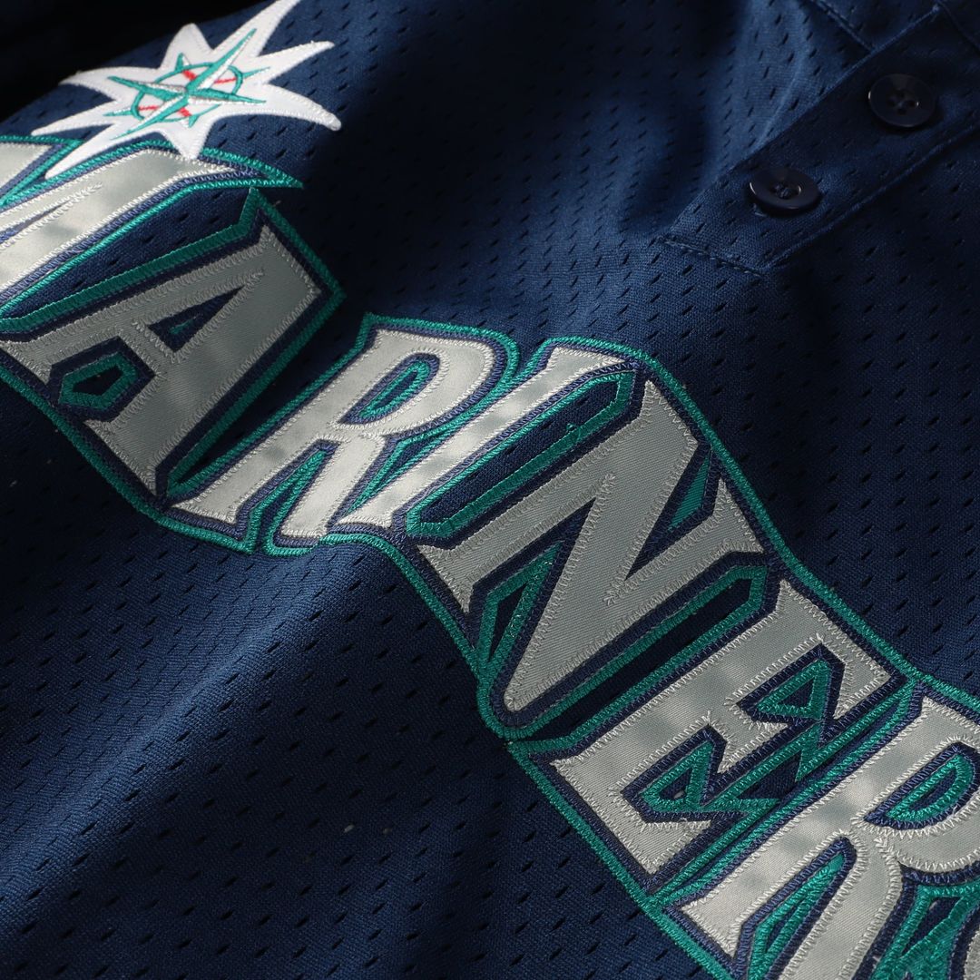 Seattle Mariners Navy Big & Tall Cooperstown Collection Mesh Batting Practice Baseball Jersey | MLB Baseball Jersey