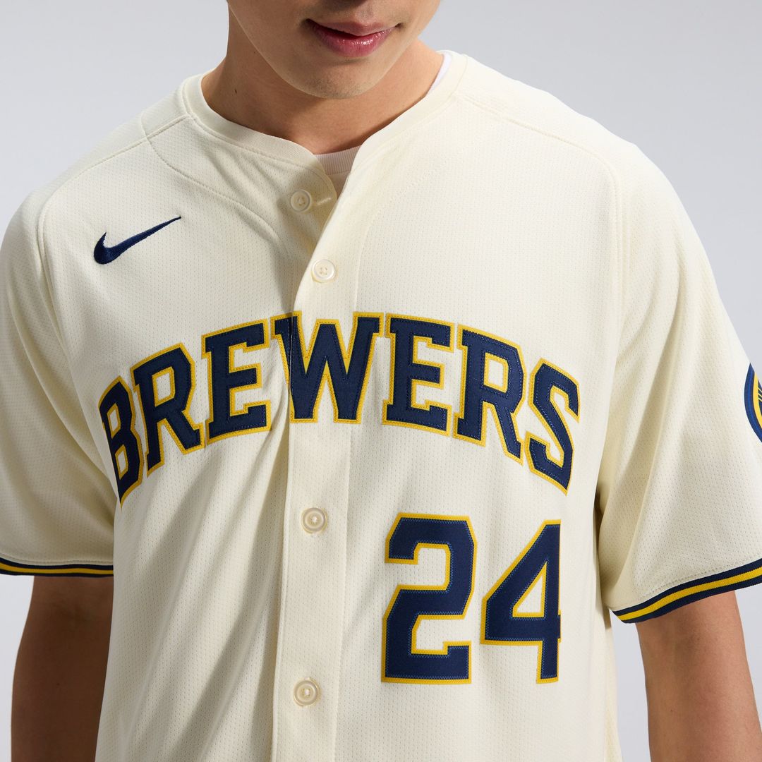 Milwaukee Brewers William Contreras Cream Home Limited Baseball Jersey | MLB Baseball Jersey