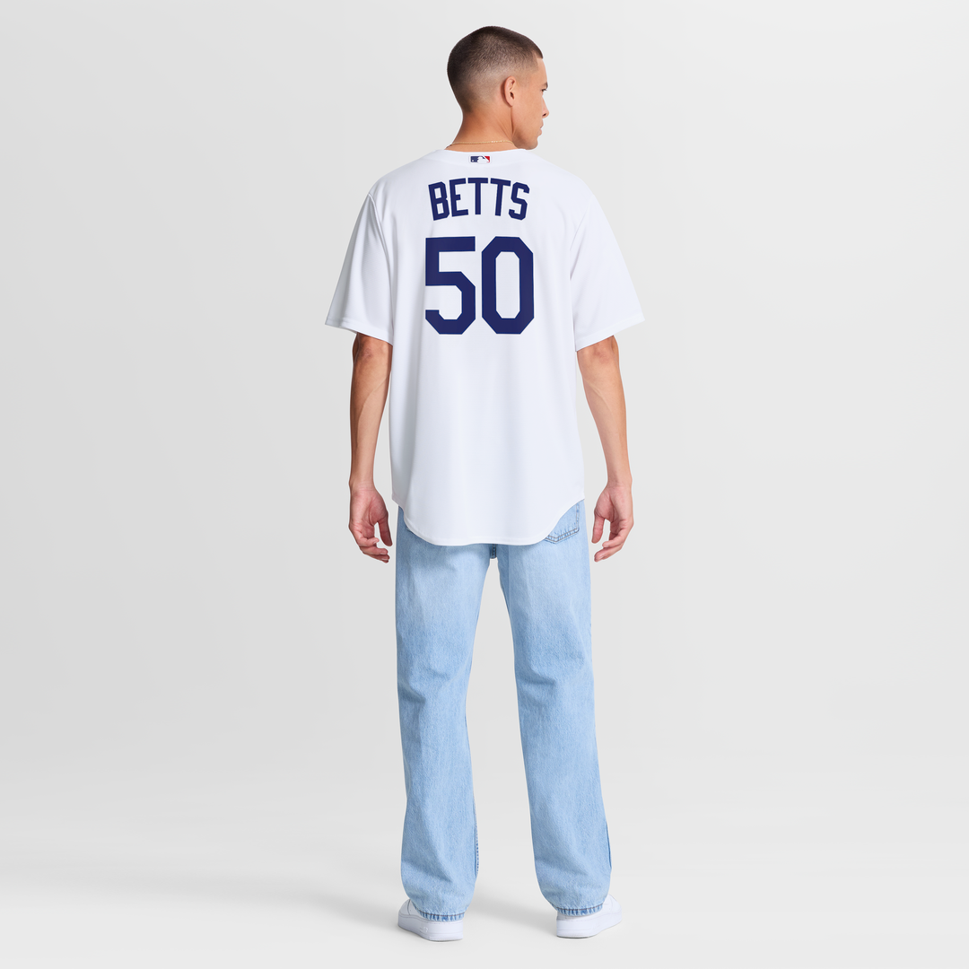 Los Angeles Dodgers Mookie Betts White Home Replica Baseball Jersey | MLB Baseball Jersey