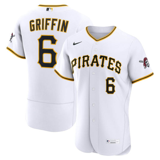 Pittsburgh Pirates Konnor Griffin White Home Authentic Baseball Jersey