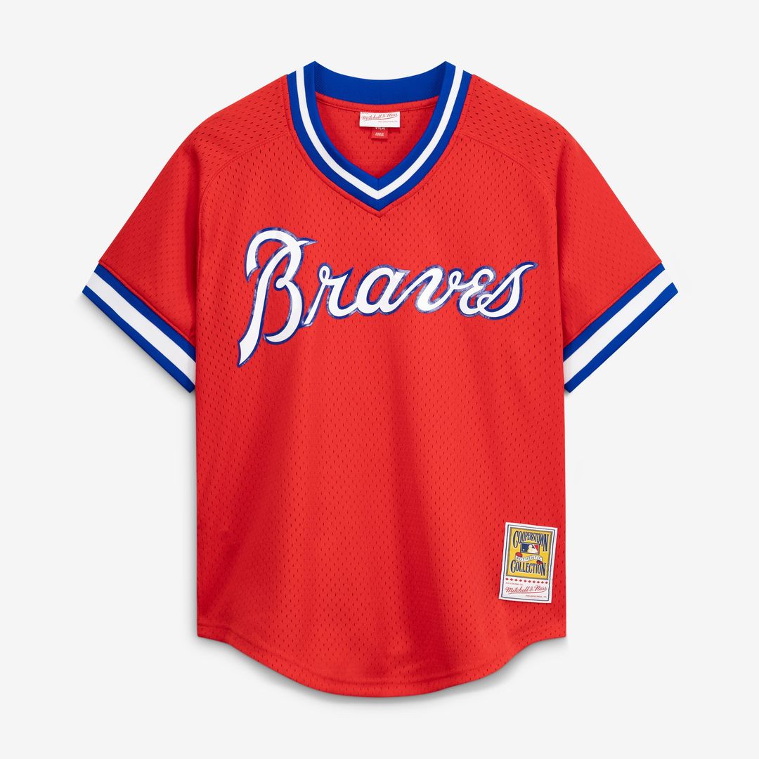 Atlanta Braves Dale Murphy Scarlet Authentic Batting Practice Baseball Jersey | MLB Baseball Jersey