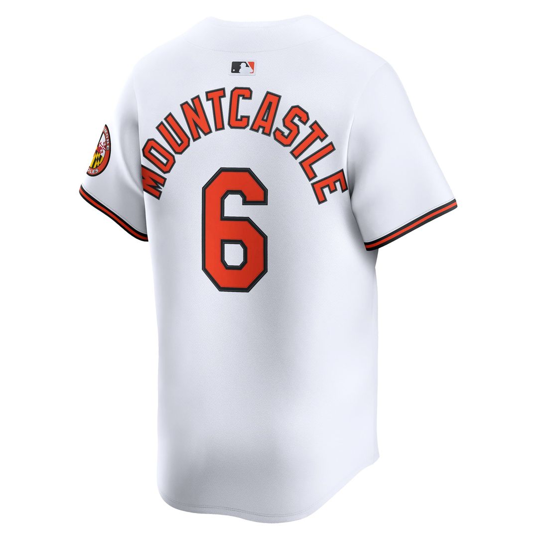 Baltimore Orioles Ryan Mountcastle White Home Limited Baseball Jersey | MLB Baseball Jersey