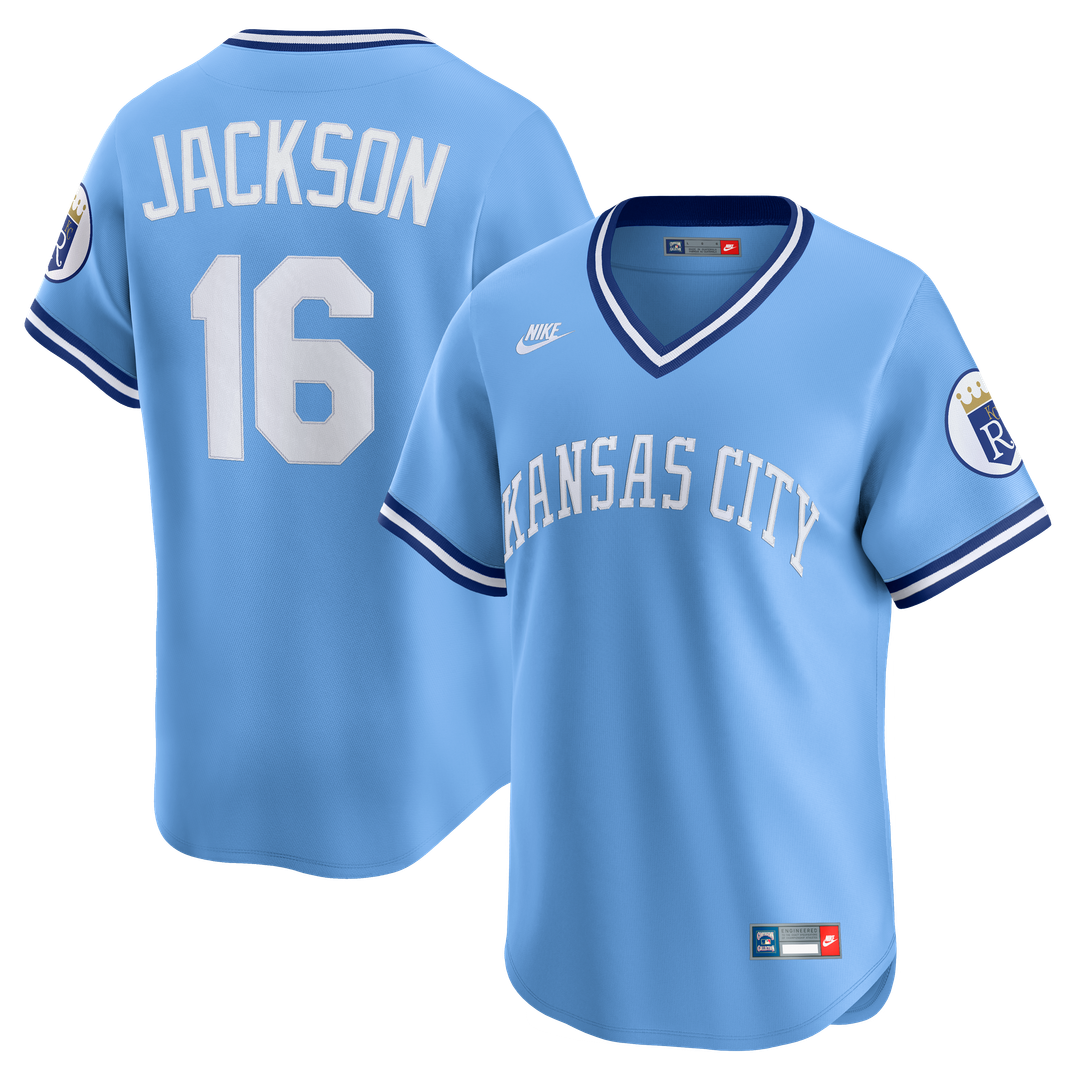 Kansas City Royals Bo Jackson Light Blue Throwback Cooperstown Collection Limited Baseball Jersey