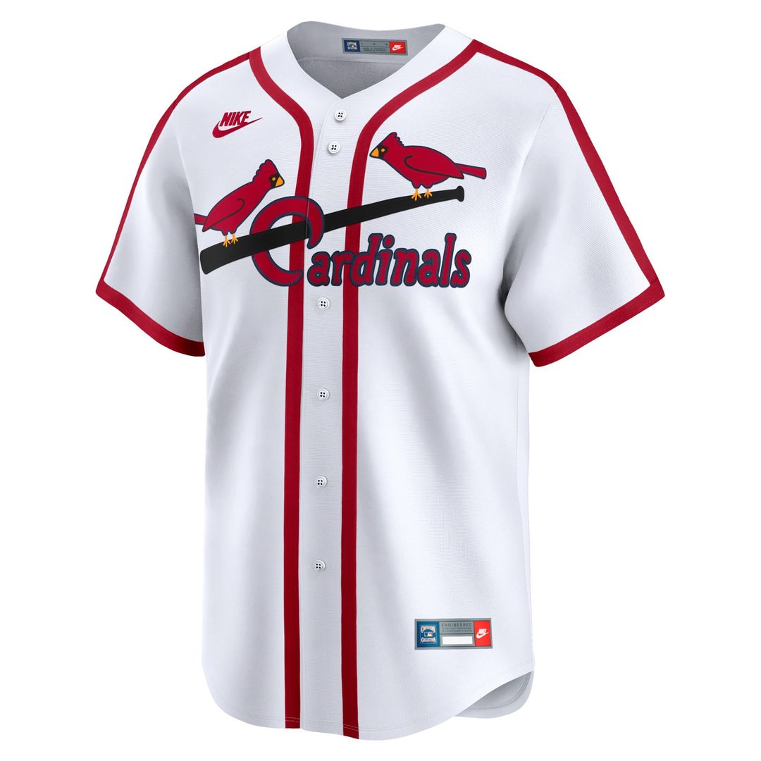 St. Louis Cardinals White Cooperstown Collection Limited Baseball Jersey | MLB Baseball Jersey