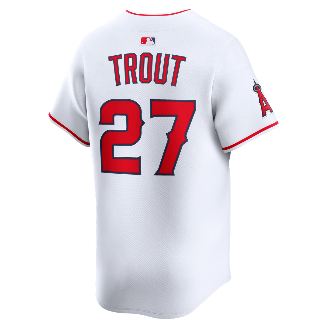 Los Angeles Angels Mike Trout White Home Limited Baseball Jersey | MLB Baseball Jersey