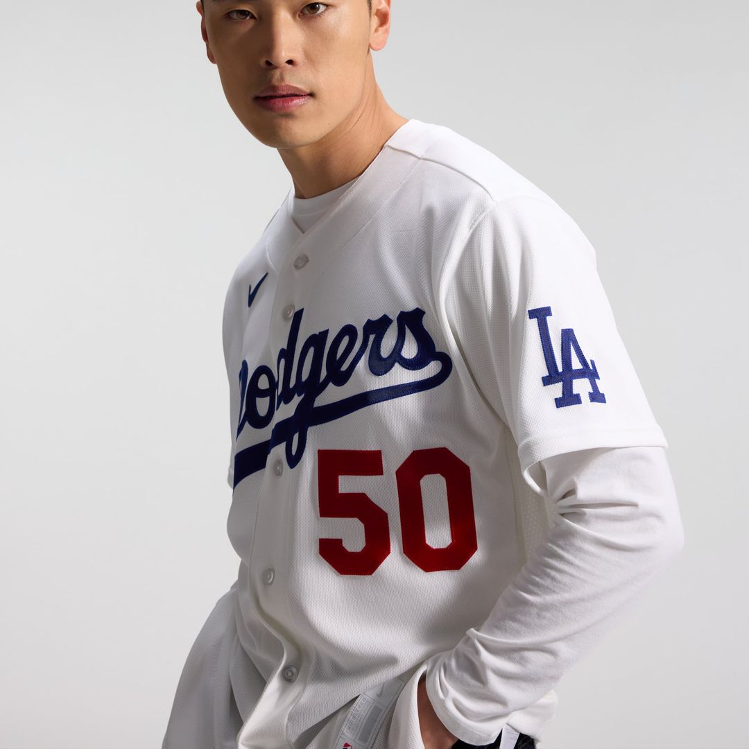 Los Angeles Dodgers Mookie Betts White Home Authentic Baseball Jersey | MLB Baseball Jersey