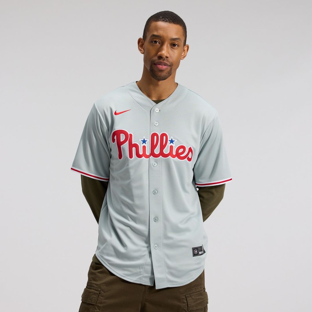Philadelphia Phillies Bryce Harper Gray Road Replica Baseball Jersey | MLB Baseball Jersey