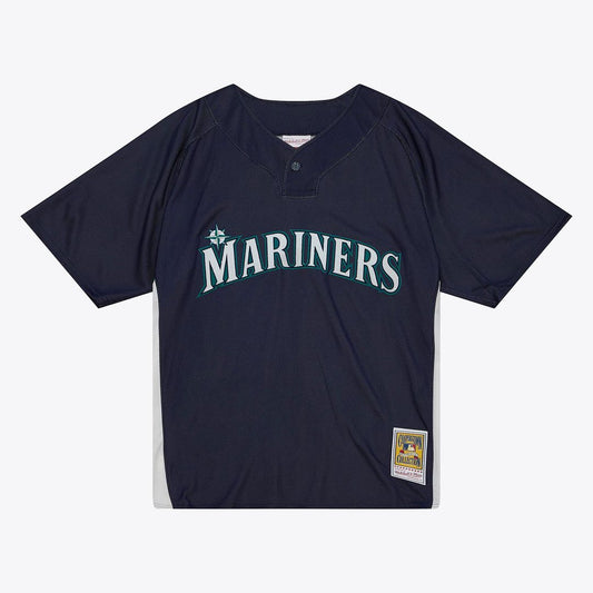 Seattle Mariners Ichiro Suzuki Navy Big & Tall Cooperstown Mesh Batting Practice Baseball Jersey