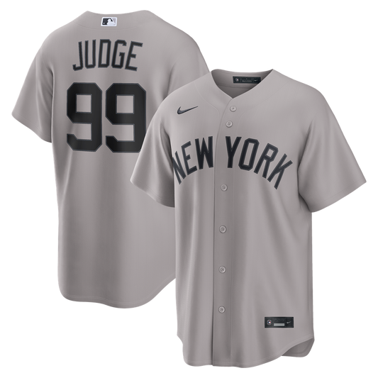 New York Yankees Aaron Judge Gray Road Replica Baseball Jersey