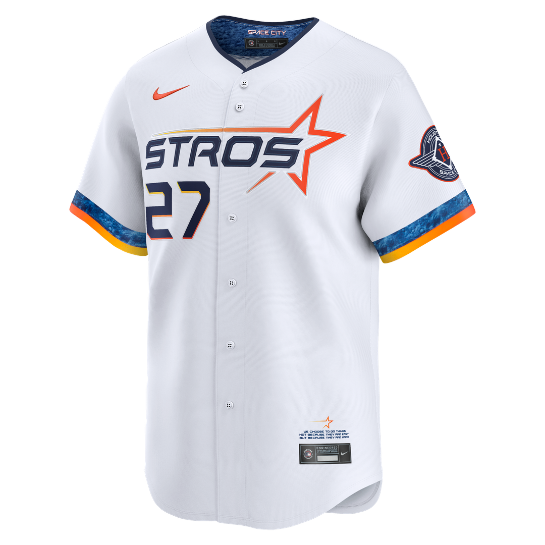 Houston Astros Jose Altuve White 2025 City Connect Limited Baseball Jersey | MLB Baseball Jersey