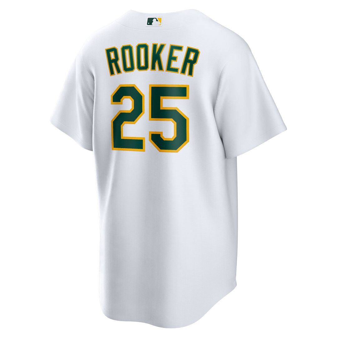 Athletics Brent Rooker White Home Replica Baseball Jersey | MLB Baseball Jersey