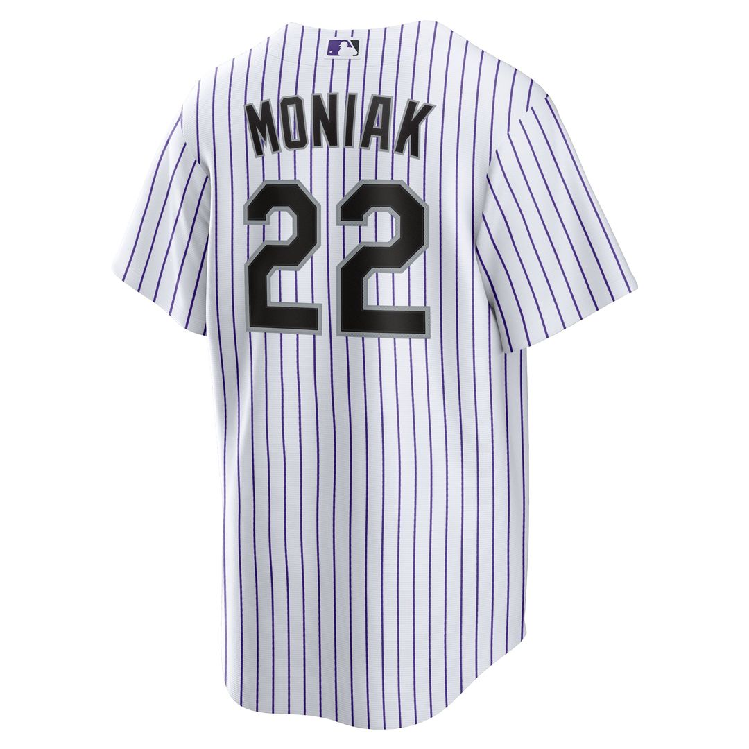 Colorado Rockies Mickey Moniak White Home Replica Baseball Jersey | MLB Baseball Jersey