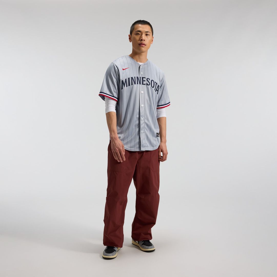 Minnesota Twins Gray Road Replica Team Baseball Jersey | MLB Baseball Jersey