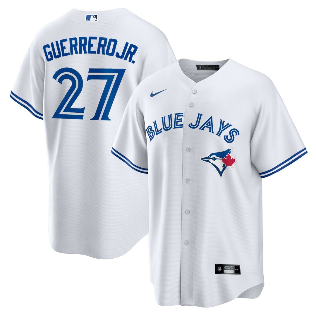 Toronto Blue Jays Vladimir Guerrero Jr. White Home Replica Player Name Baseball Jersey