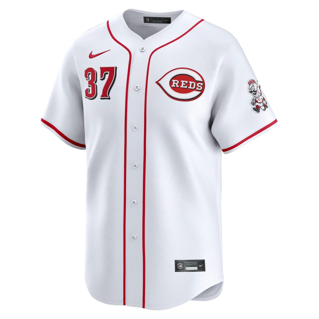 Cincinnati Reds Tyler Stephenson White Home Limited Baseball Jersey | MLB Baseball Jersey