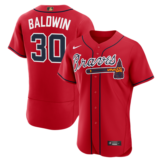 Atlanta Braves Drake Baldwin Red MLB Awards Authentic Baseball Jersey