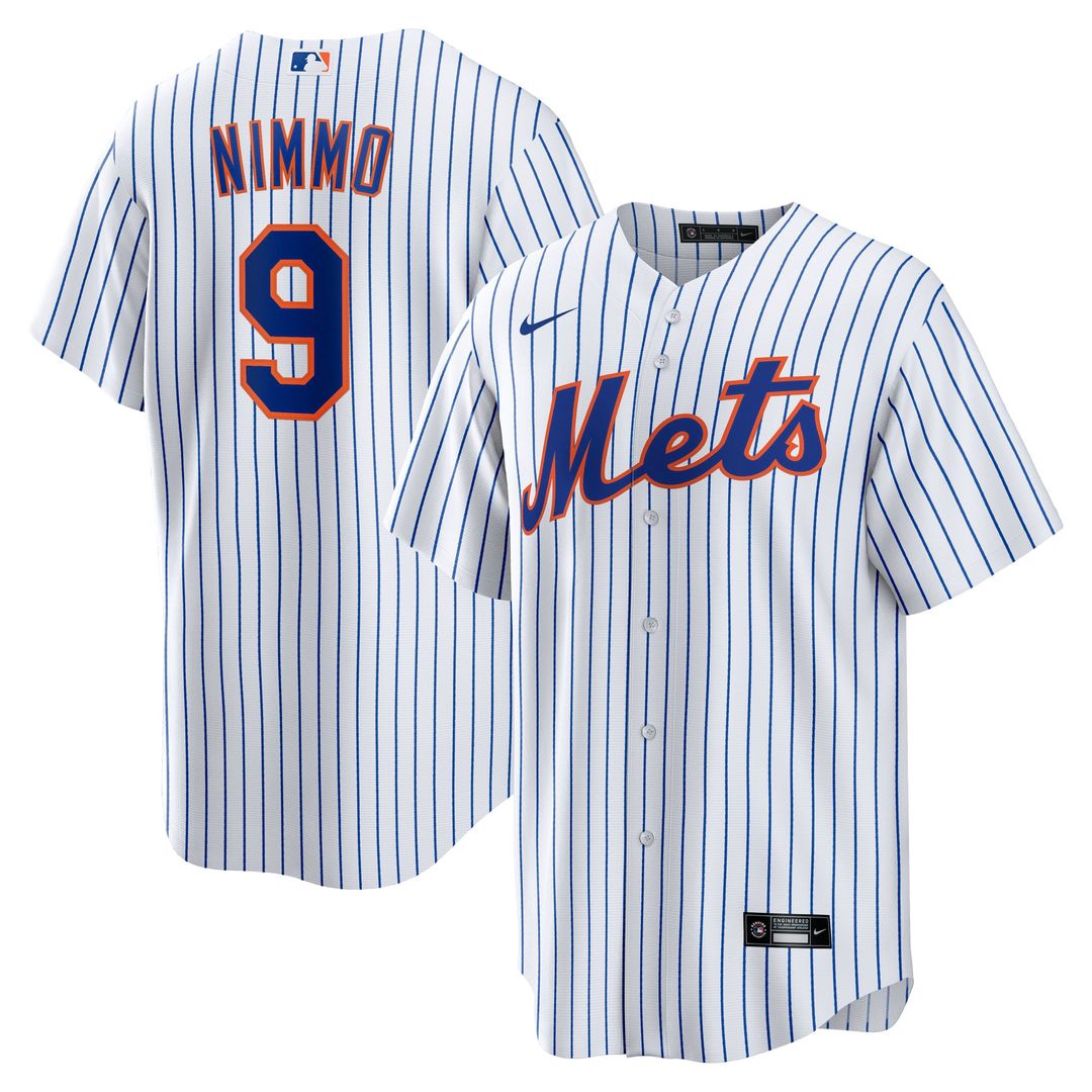 New York Mets Brandon Nimmo White Home Replica Baseball Jersey
