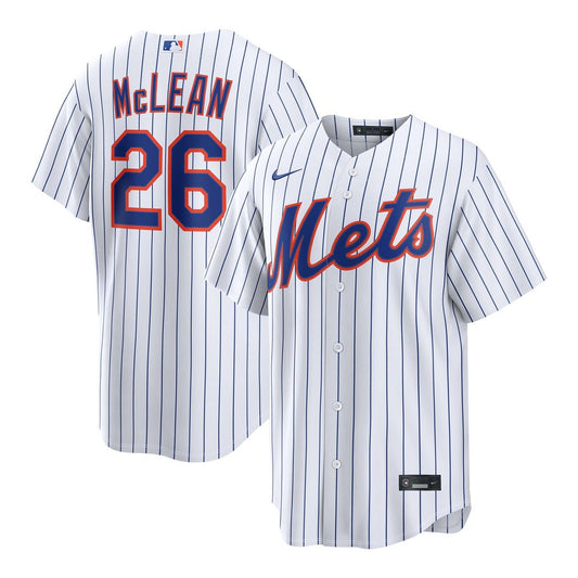 New York Mets Nolan McLean White Home Replica Baseball Jersey