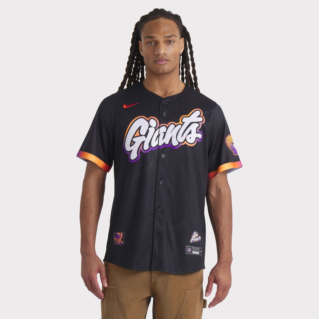San Francisco Giants Anthracite 2025 City Connect Limited Baseball Jersey | MLB Baseball Jersey