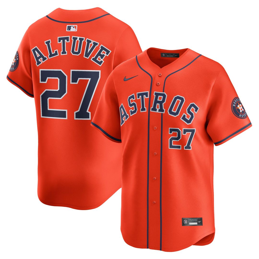 Houston Astros Jose Altuve Gray Road Limited Baseball Jersey | MLB Baseball Jersey