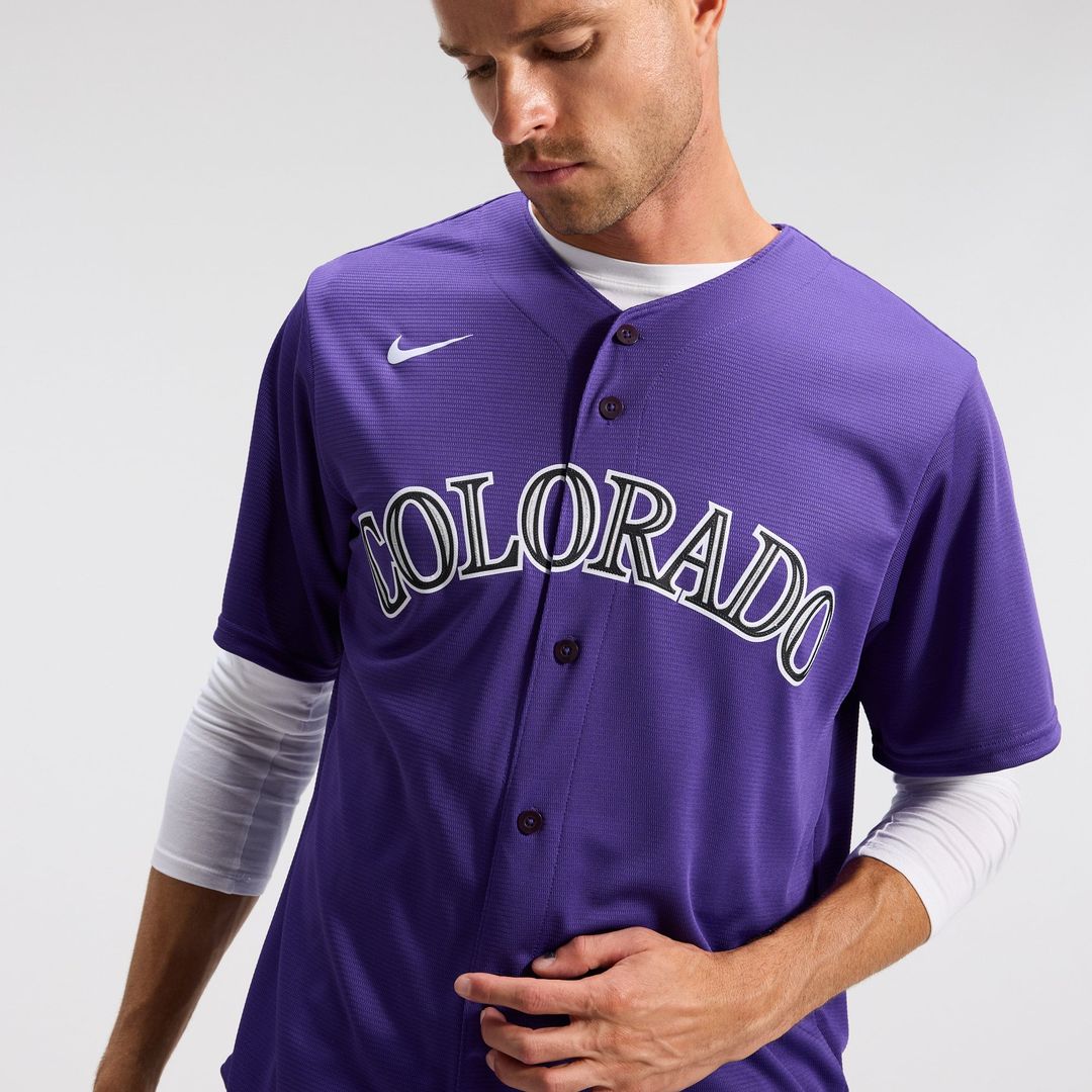 Colorado Rockies Purple Alternate Replica Team Baseball Jersey | MLB Baseball Jersey