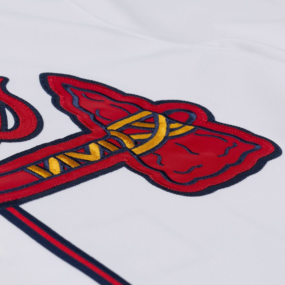 Atlanta Braves Andruw Jones White 2005 Authentic Baseball Jersey | MLB Baseball Jersey