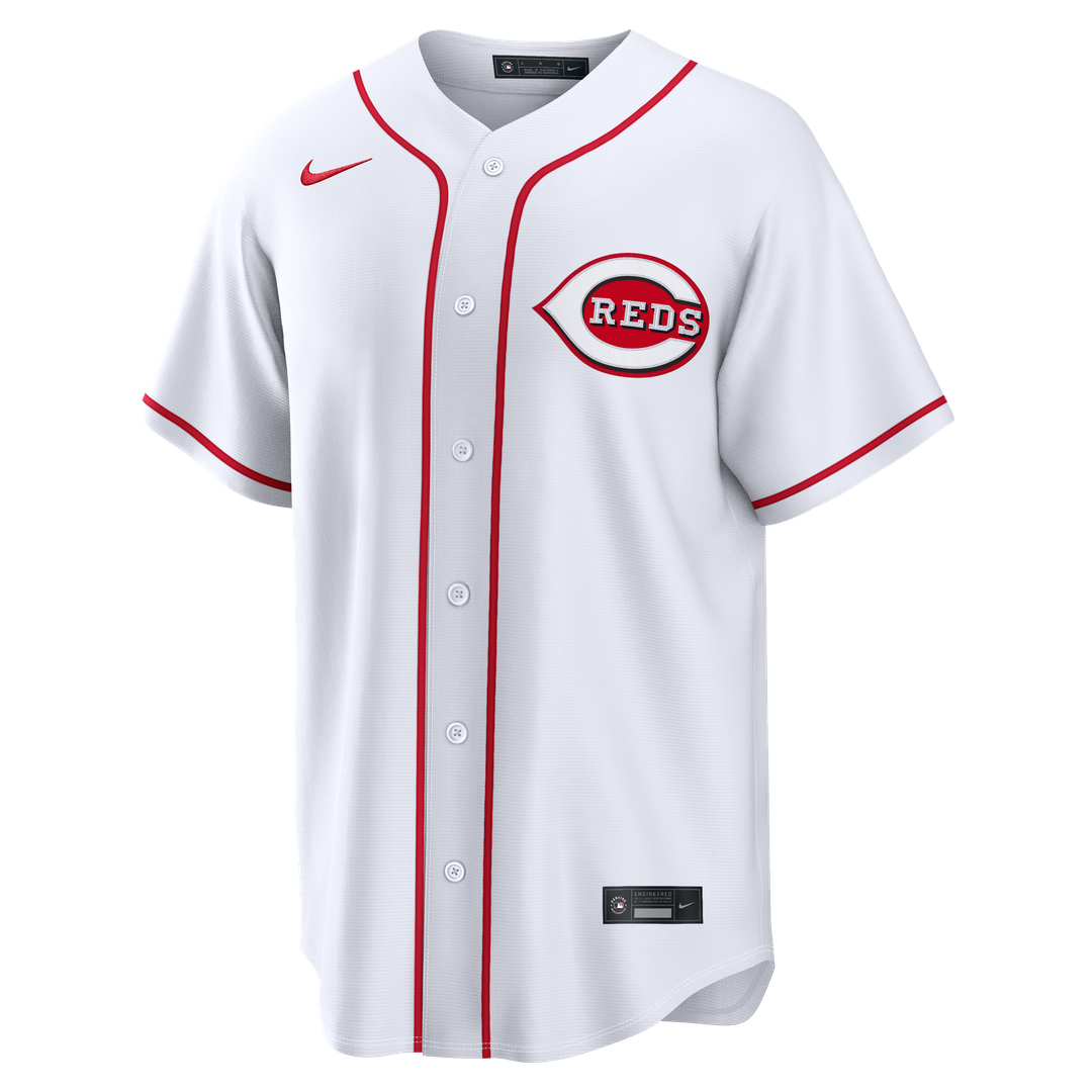 Cincinnati Reds Elly De La Cruz White Home Replica Baseball Jersey | MLB Baseball Jersey