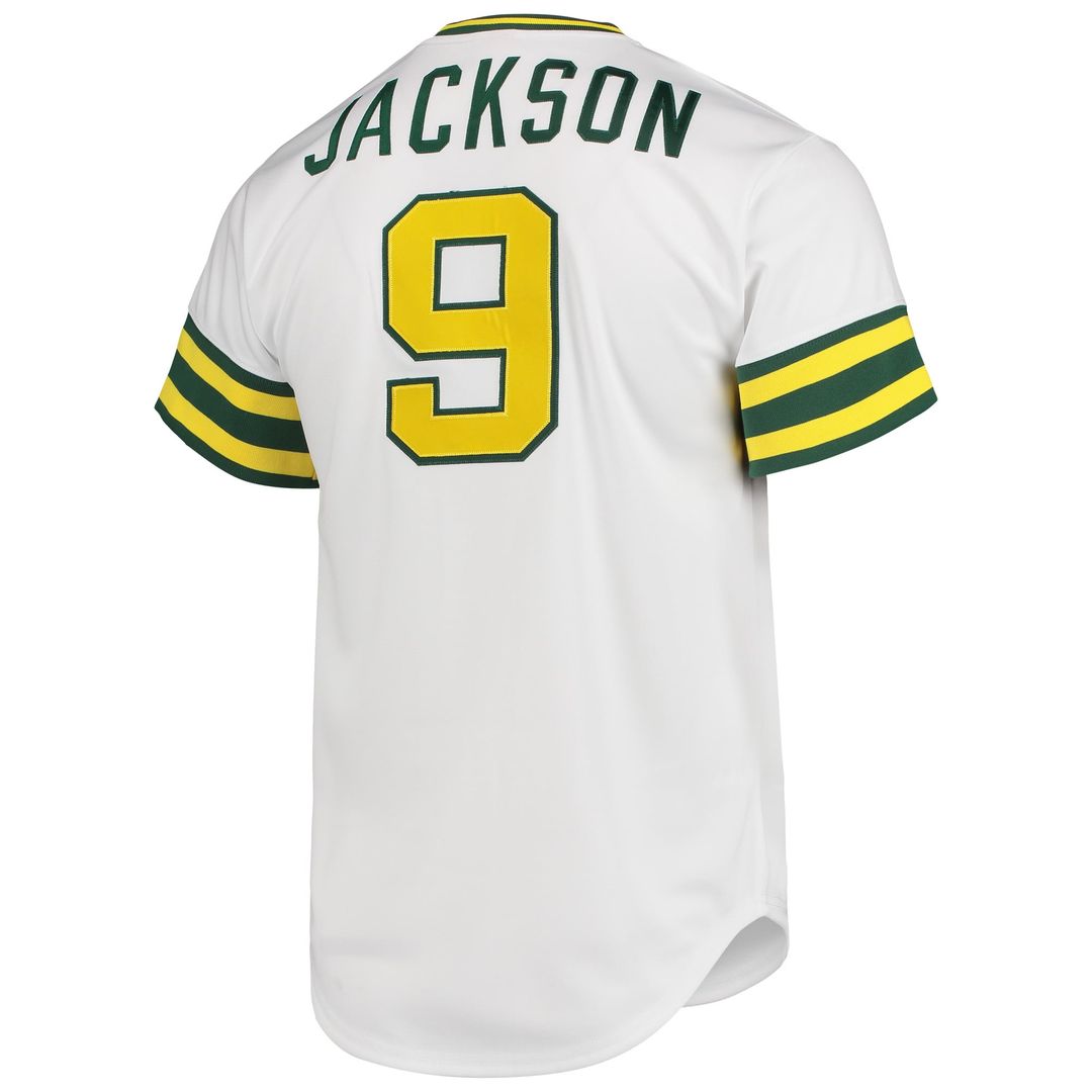 Athletics Reggie Jackson White 1972 Cooperstown Collection Authentic Baseball Jersey | MLB Baseball Jersey
