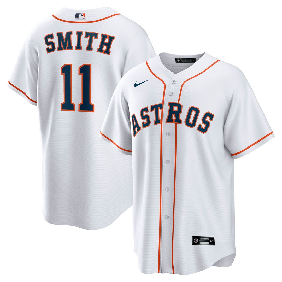 Houston Astros Cam Smith White Home Replica Baseball Jersey