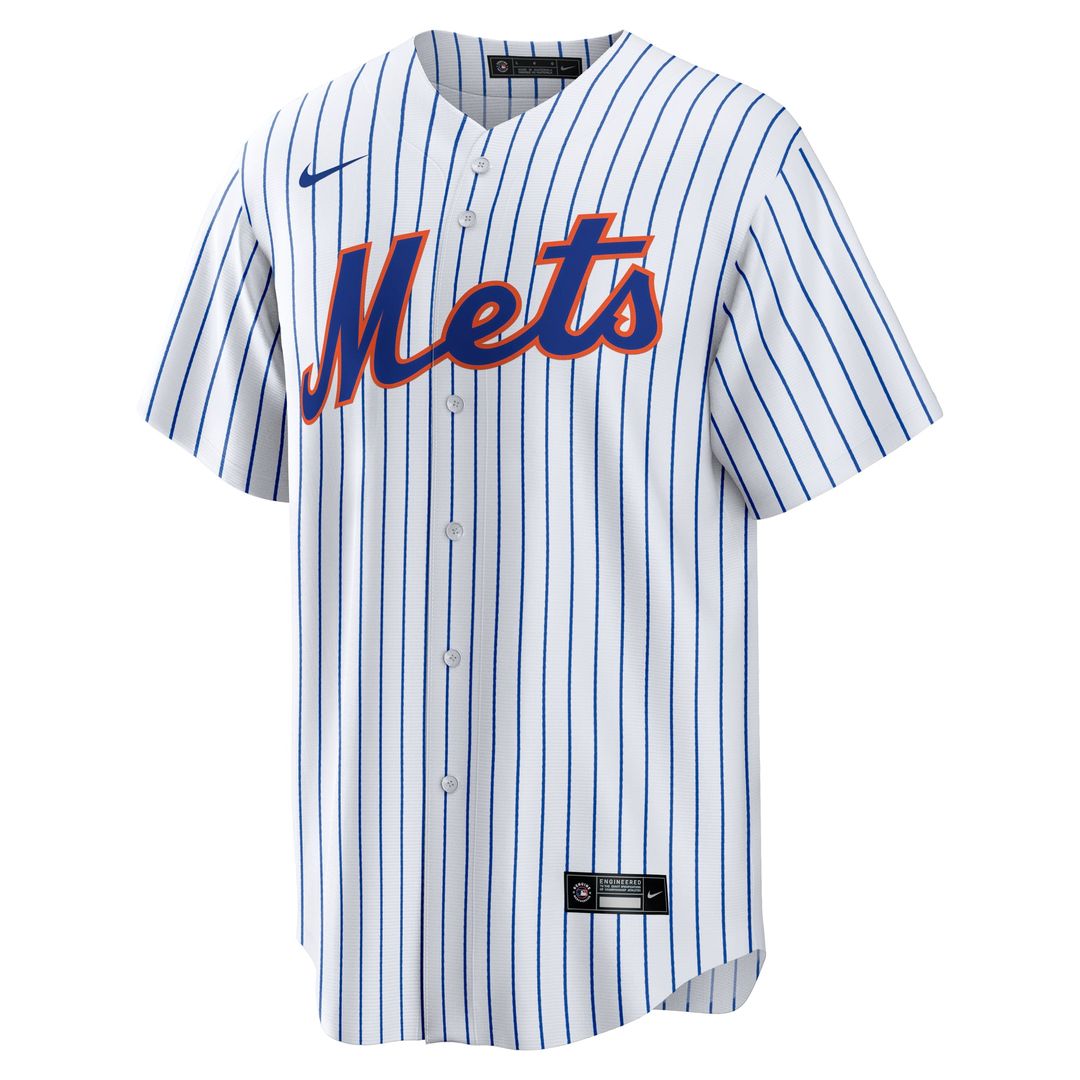 New York Mets Brandon Nimmo White Home Replica Baseball Jersey | MLB Baseball Jersey