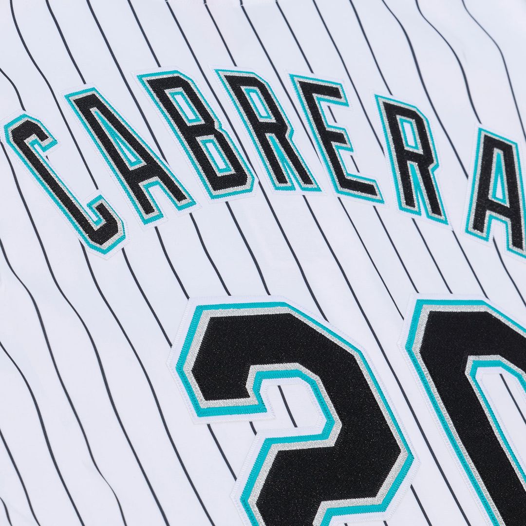Florida Marlins Miguel Cabrera White 2003 Cooperstown Collection Authentic Baseball Jersey | MLB Baseball Jersey