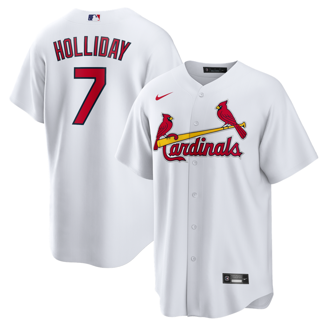 St. Louis Cardinals Matt Holliday White Home Retired Player Replica Baseball Jersey