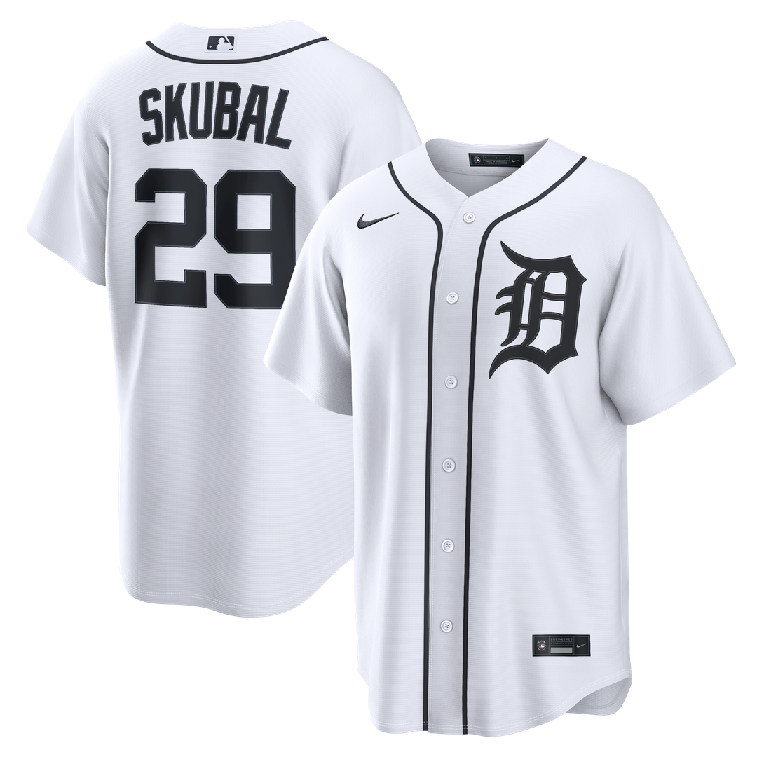 Detroit Tigers Tarik Skubal White Home Replica Baseball Jersey