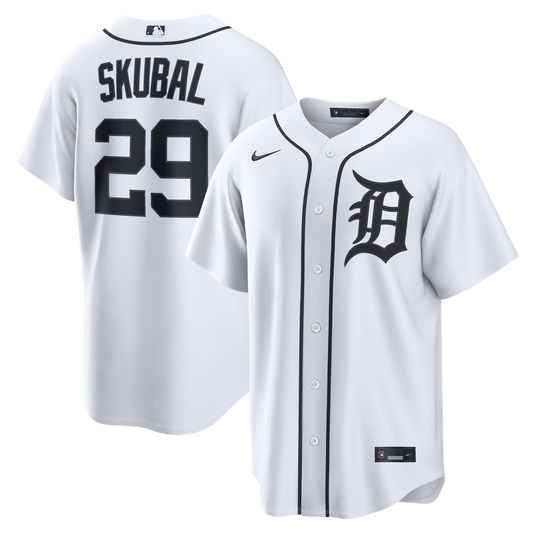 Detroit Tigers Tarik Skubal White Home Replica Baseball Jersey