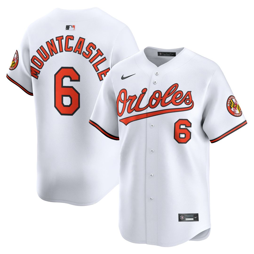 Baltimore Orioles Ryan Mountcastle White Home Limited Baseball Jersey