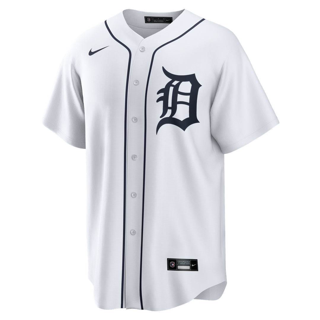 Detroit Tigers Miguel Cabrera White Home Retired Player Replica Baseball Jersey | MLB Baseball Jersey
