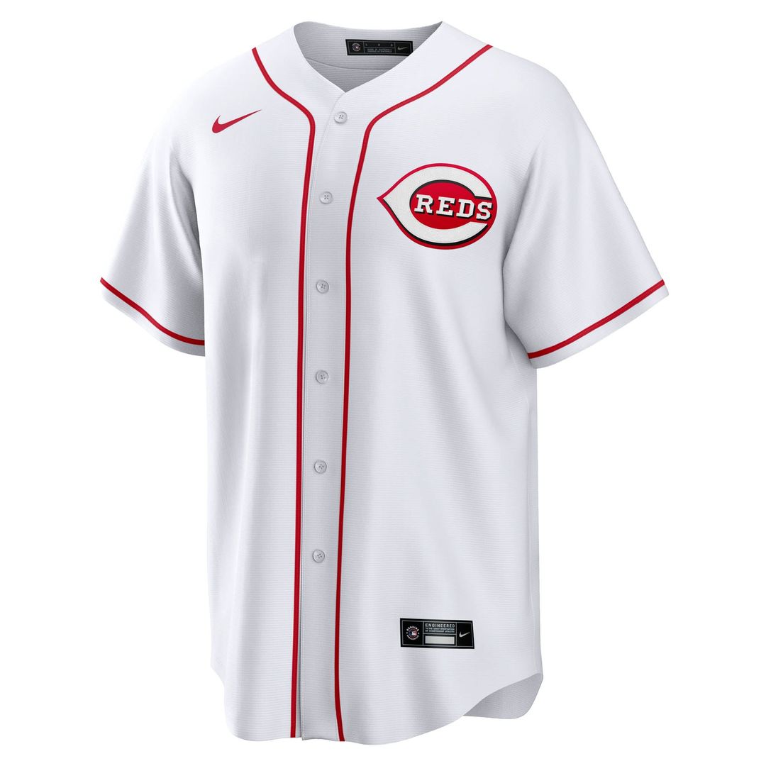 Cincinnati Reds Jose Trevino White Home Replica Baseball Jersey | MLB Baseball Jersey