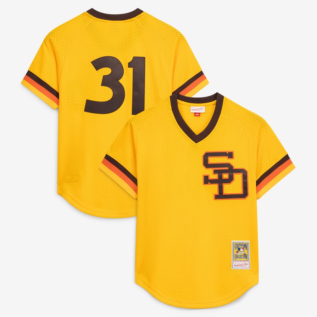 San Diego Padres Dave Winfield Gold Authentic Batting Practice Baseball Jersey
