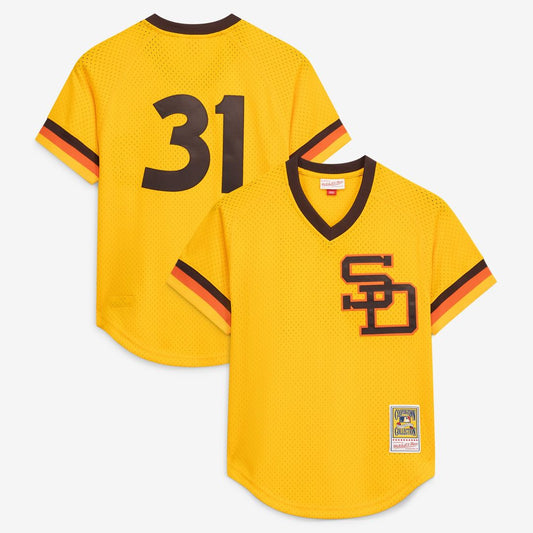San Diego Padres Dave Winfield Gold Authentic Batting Practice Baseball Jersey