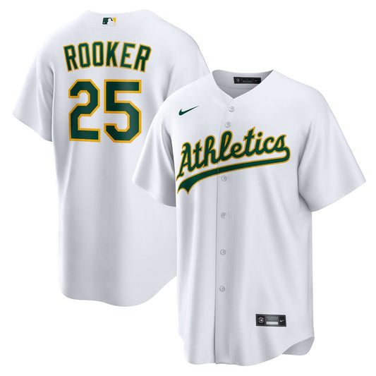 Athletics Brent Rooker White Home Replica Baseball Jersey