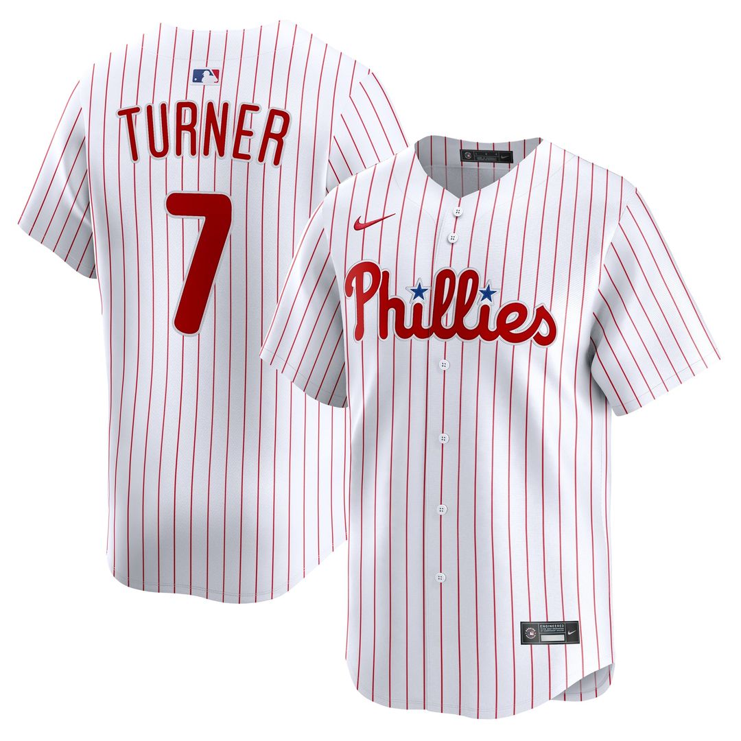 Philadelphia Phillies Trea Turner White Home Limited Baseball Jersey