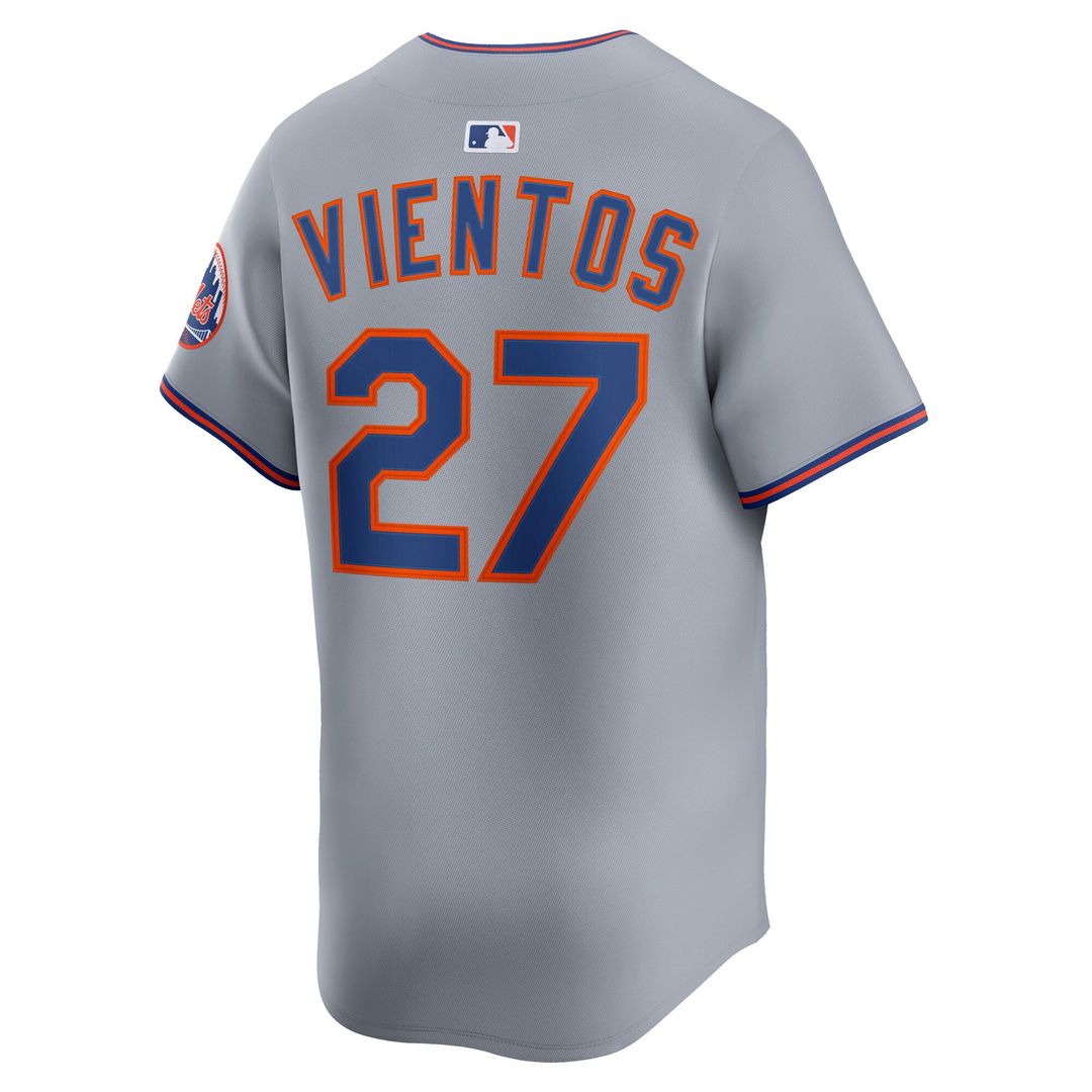 New York Mets Mark Vientos Gray All-Star Limited Baseball Jersey | MLB Baseball Jersey