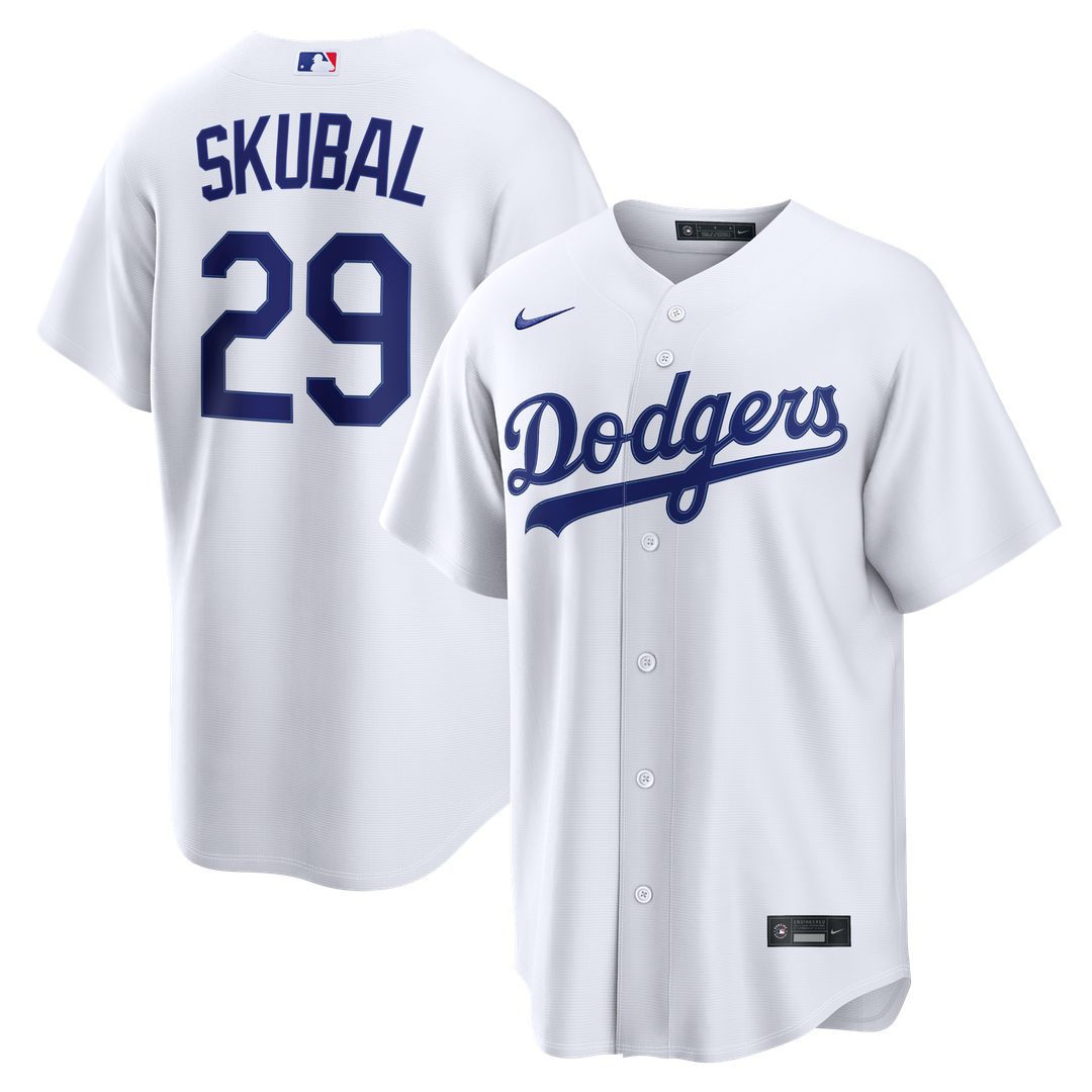 Los Angeles Dodgers Tarik Skubal White Home Replica Baseball Jersey