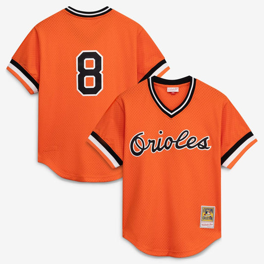 Baltimore Orioles Cal Ripken Jr. Orange Authentic Batting Practice Baseball Jersey