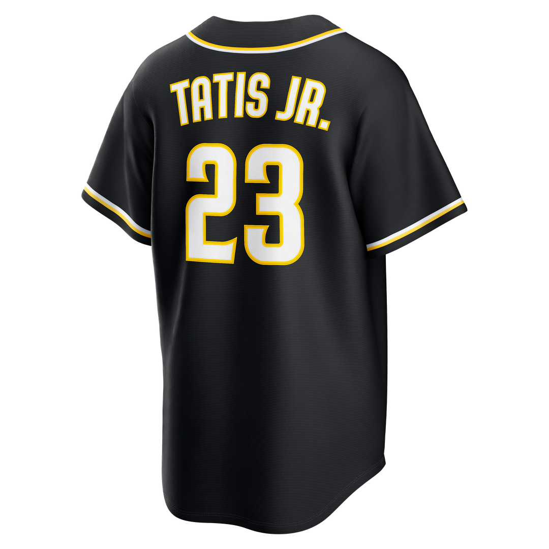 San Diego Padres Fernando Tatis Jr. Fashion Replica Black Out Baseball Jersey | MLB Baseball Jersey