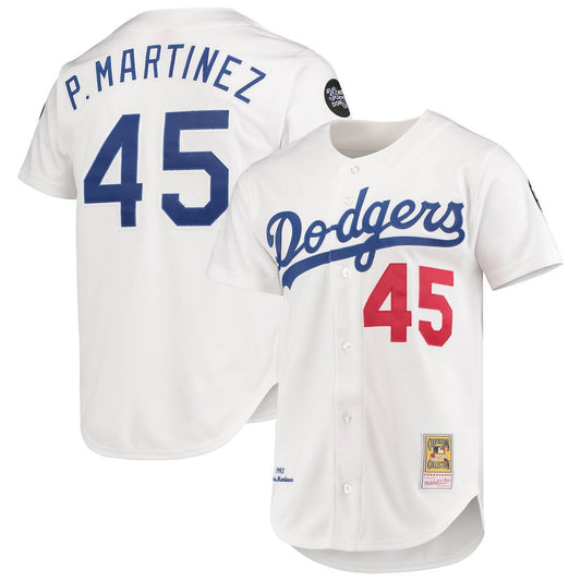 Los Angeles Dodgers Pedro Martinez White 1993 Cooperstown Collection Home Authentic Baseball Jersey
