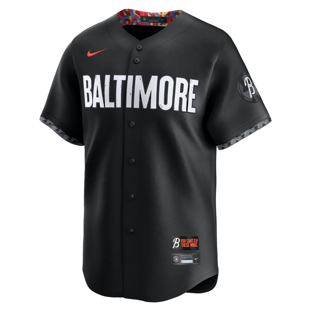 Baltimore Orioles Black City Connect Limited Baseball Jersey | MLB Baseball Jersey
