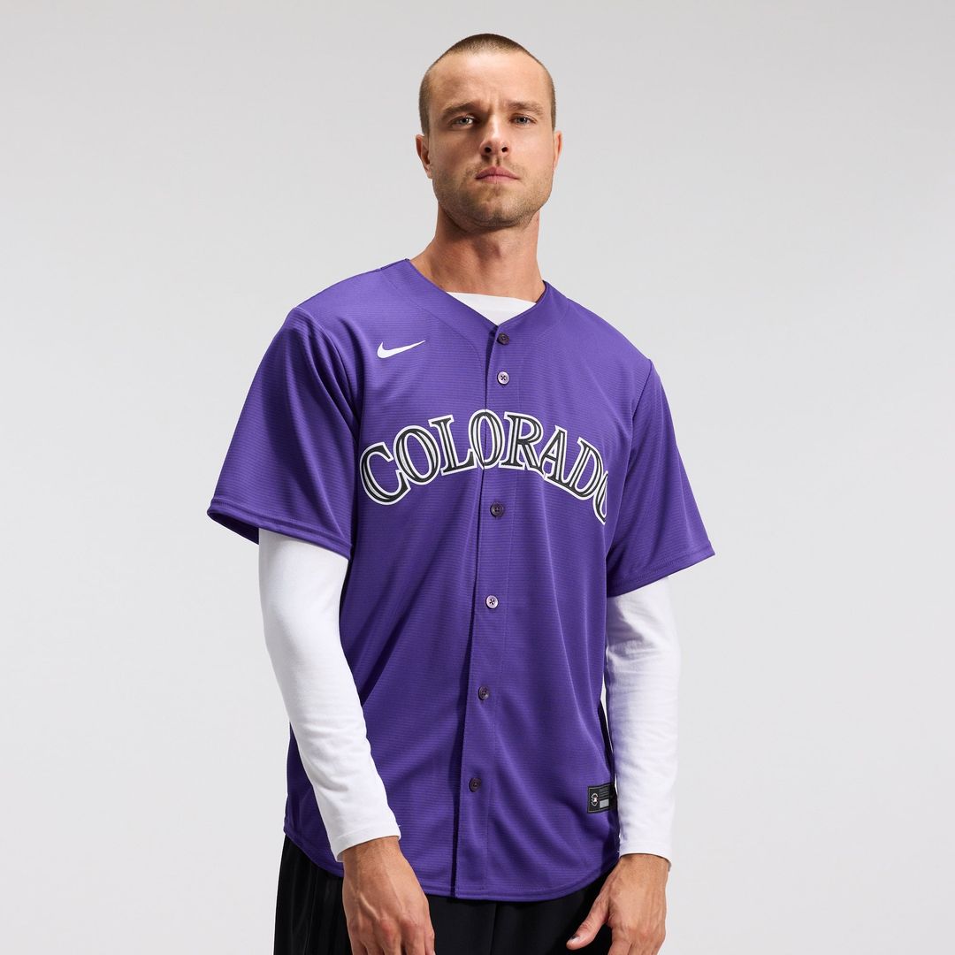 Colorado Rockies Purple Alternate Replica Team Baseball Jersey | MLB Baseball Jersey